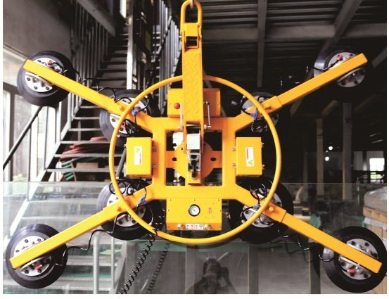 A large glass manipulator or vacuum lifter for glass installation in the United States